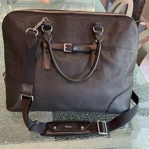 Tumi crossbody business tote